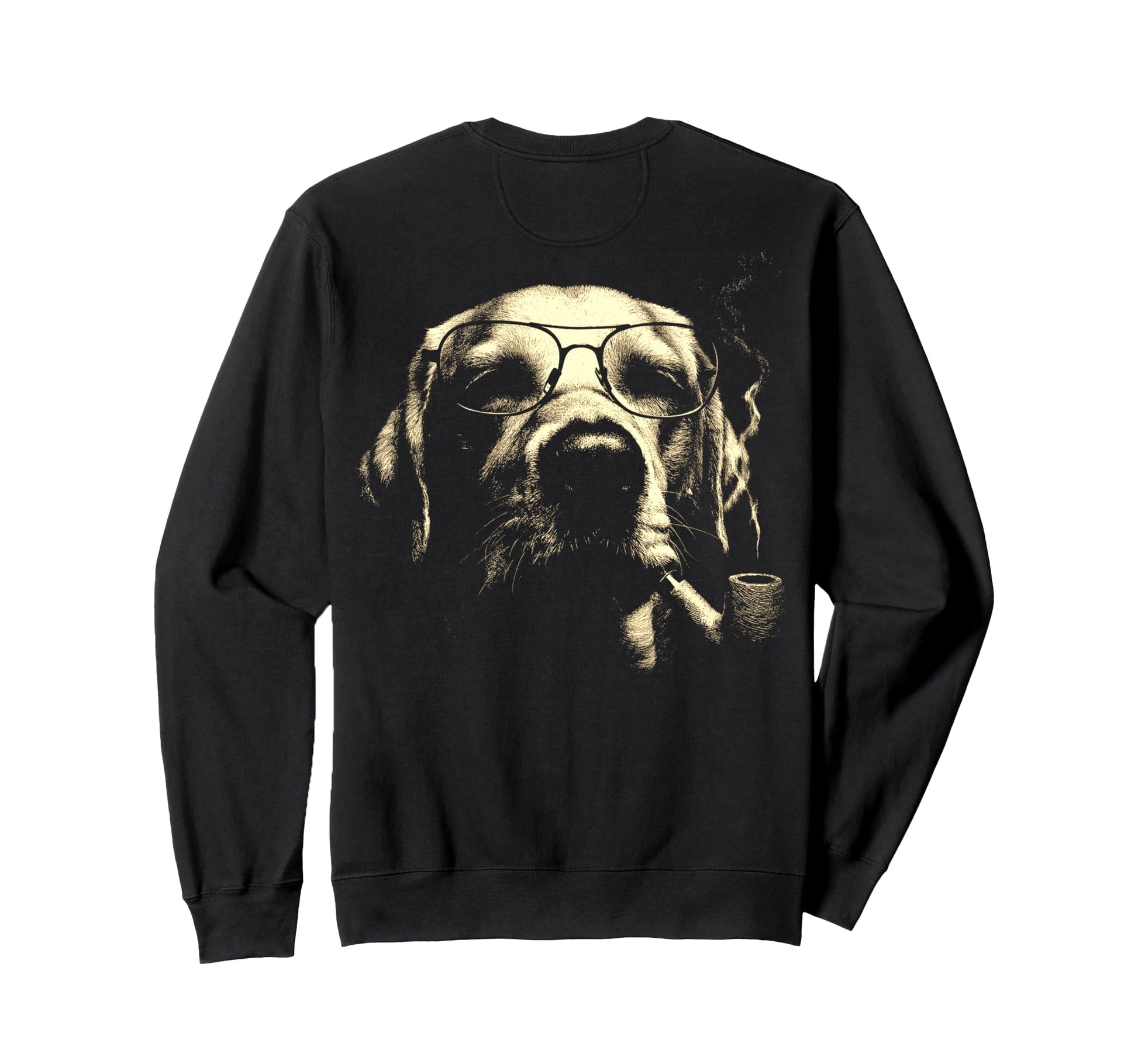 Labrador Retriever Glasses Smoking Sweatshirt - Streetwear Style Men Women - T-Shirt, Sweatshirt, Hoodie