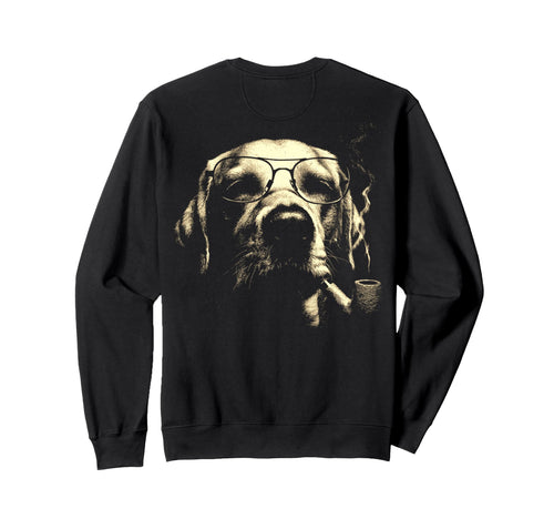 Labrador Retriever Glasses Smoking Sweatshirt - Streetwear Style Men Women - T-Shirt, Sweatshirt, Hoodie