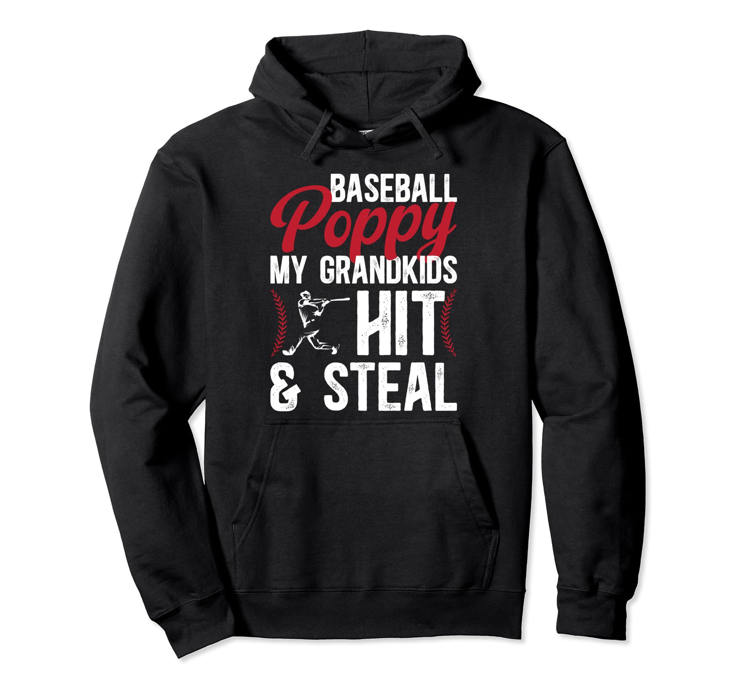 Baseball Poppy Funny Poppy Baseball Player Hoodie - Unique Graphic Unisex - T-Shirt, Sweatshirt, Hoodie