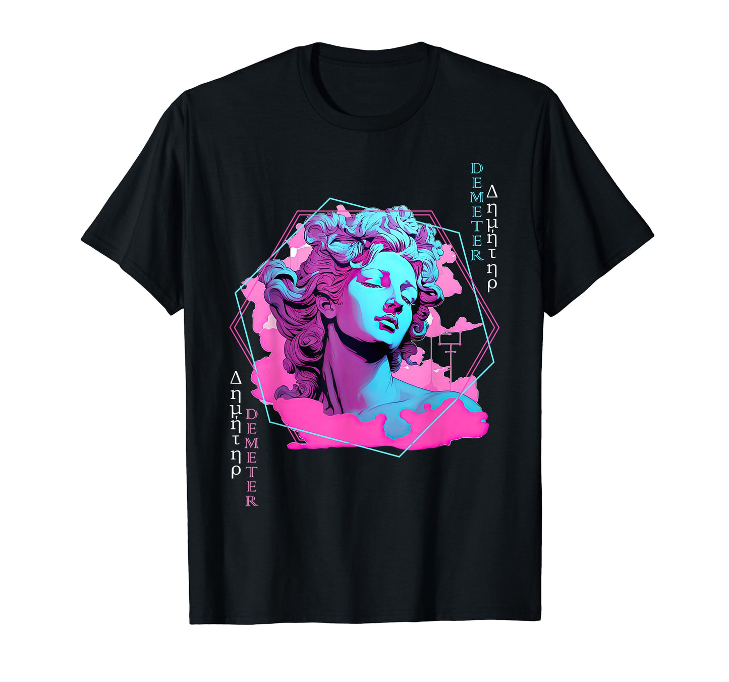 Demeter Greek Goddess Vaporwave Aesthetic T-Shirt - Novelty Apparel Unisex - T-Shirt, Sweatshirt, Hoodie