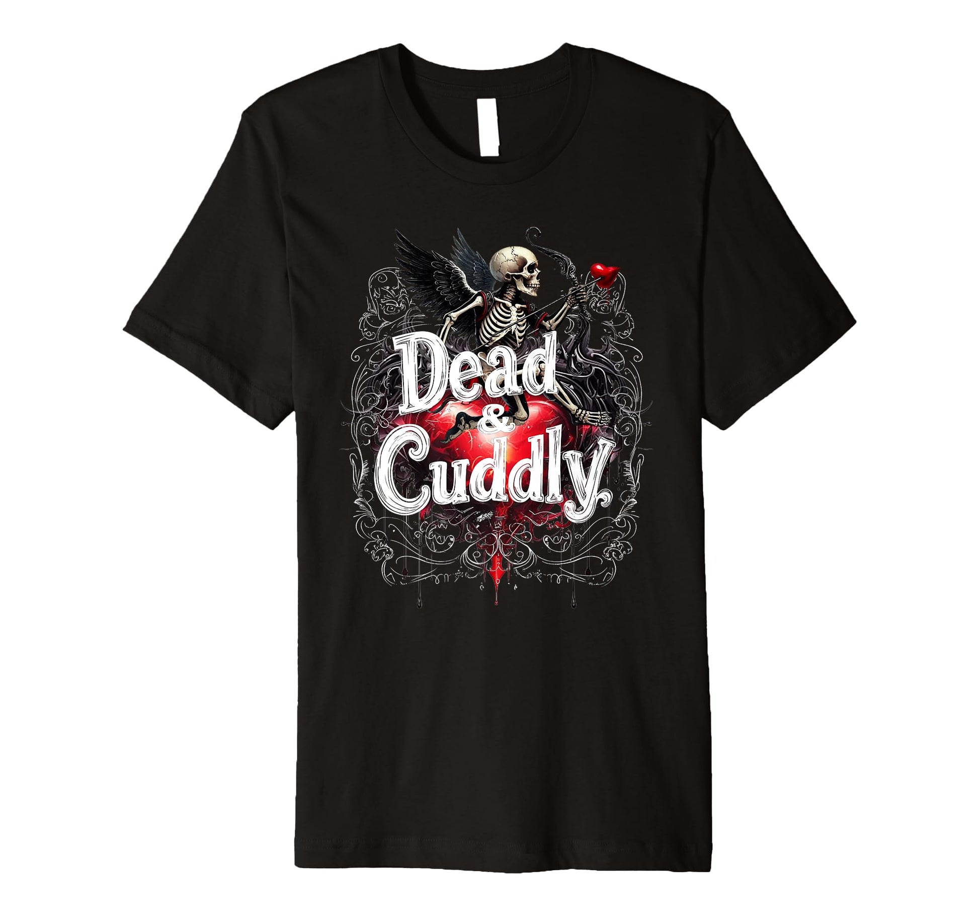 Mens Dead And Cuddly Gothic Alt T-Shirt - Minimalist Print for Adults - T-Shirt, Sweatshirt, Hoodie