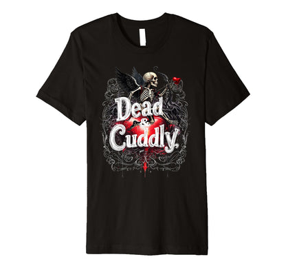 Mens Dead And Cuddly Gothic Alt T-Shirt - Minimalist Print for Adults - T-Shirt, Sweatshirt, Hoodie