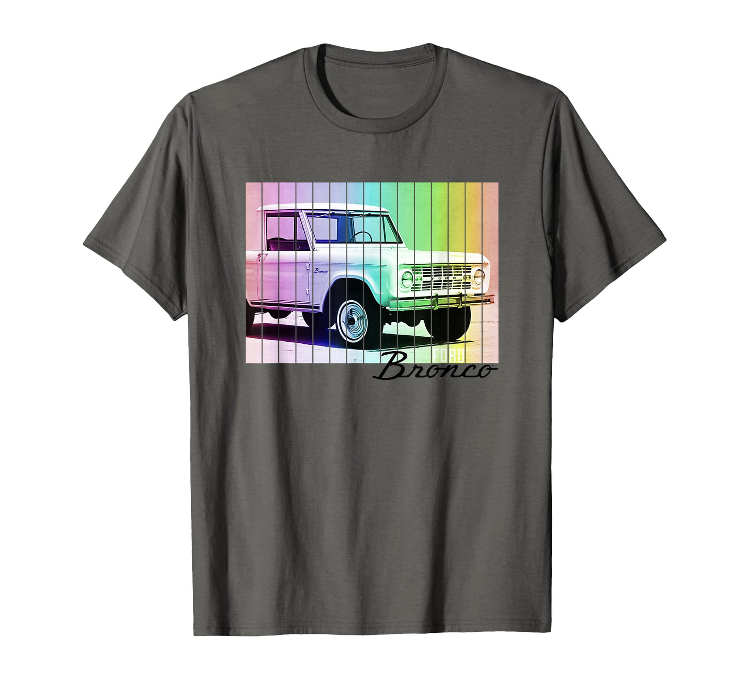 Ford Bronco Rainbow T-Shirt - Casual Everyday Wear Unisex - T-Shirt, Sweatshirt, Hoodie