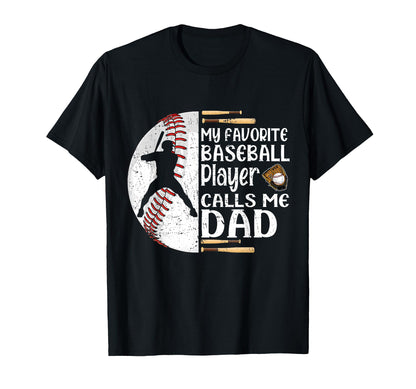 My Favorite Baseball Player Calls Me T-Shirt - Minimalist Print Men Women - T-Shirt, Sweatshirt, Hoodie