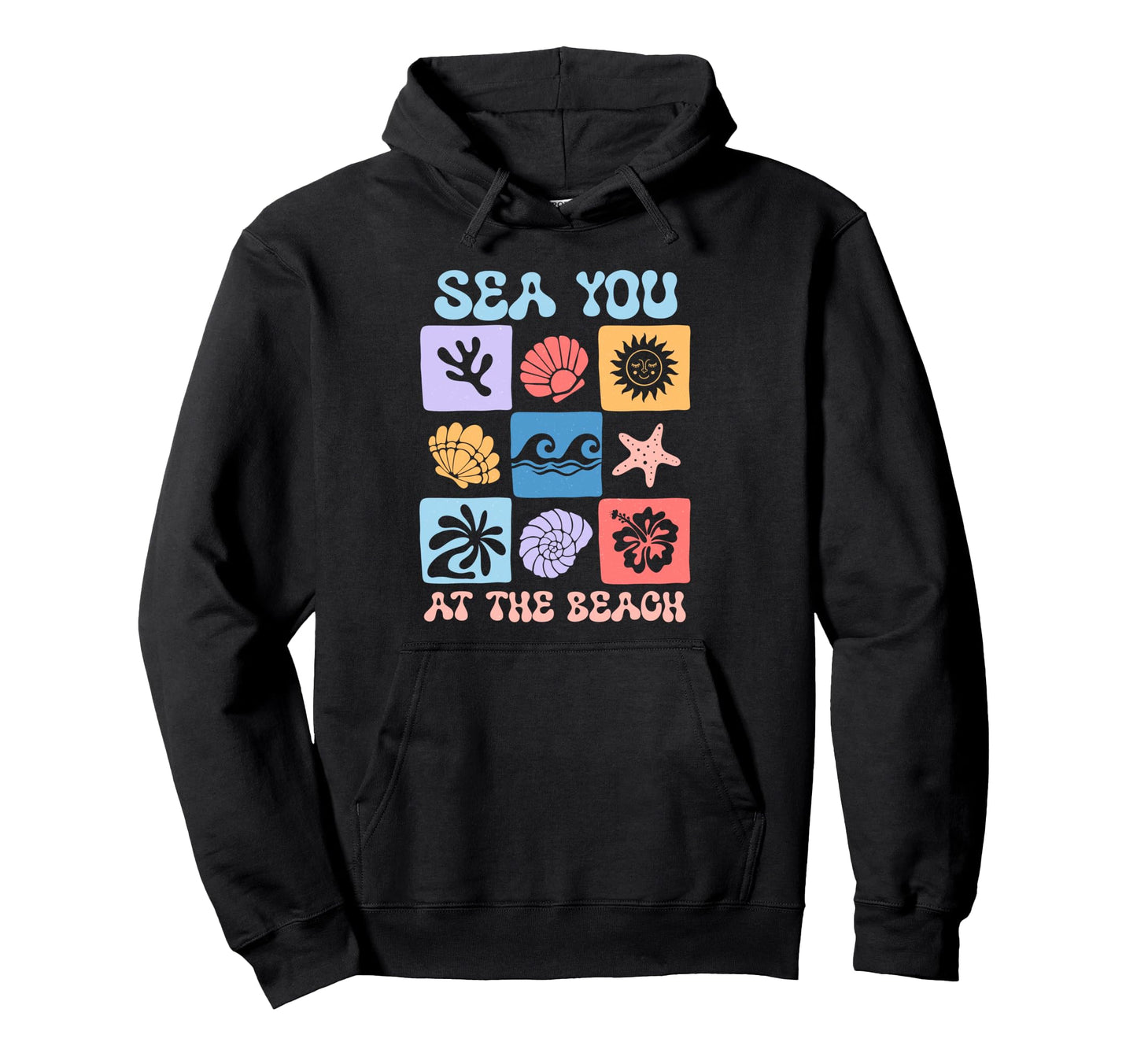 Beach Boho Summer Vacation Womens Hoodie - Unique Graphic Unisex - T-Shirt, Sweatshirt, Hoodie