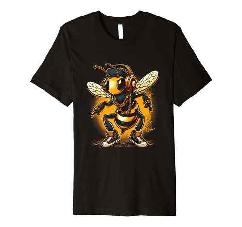 Bees Hip Hop Rap Old School T-Shirt - Unique Graphic for Adults - T-Shirt, Sweatshirt, Hoodie