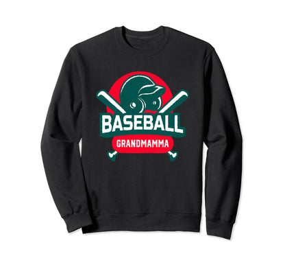 Baseball Grandmamma Baseball Player Sweatshirt - Trendy Graphic Unisex - T-Shirt, Sweatshirt, Hoodie