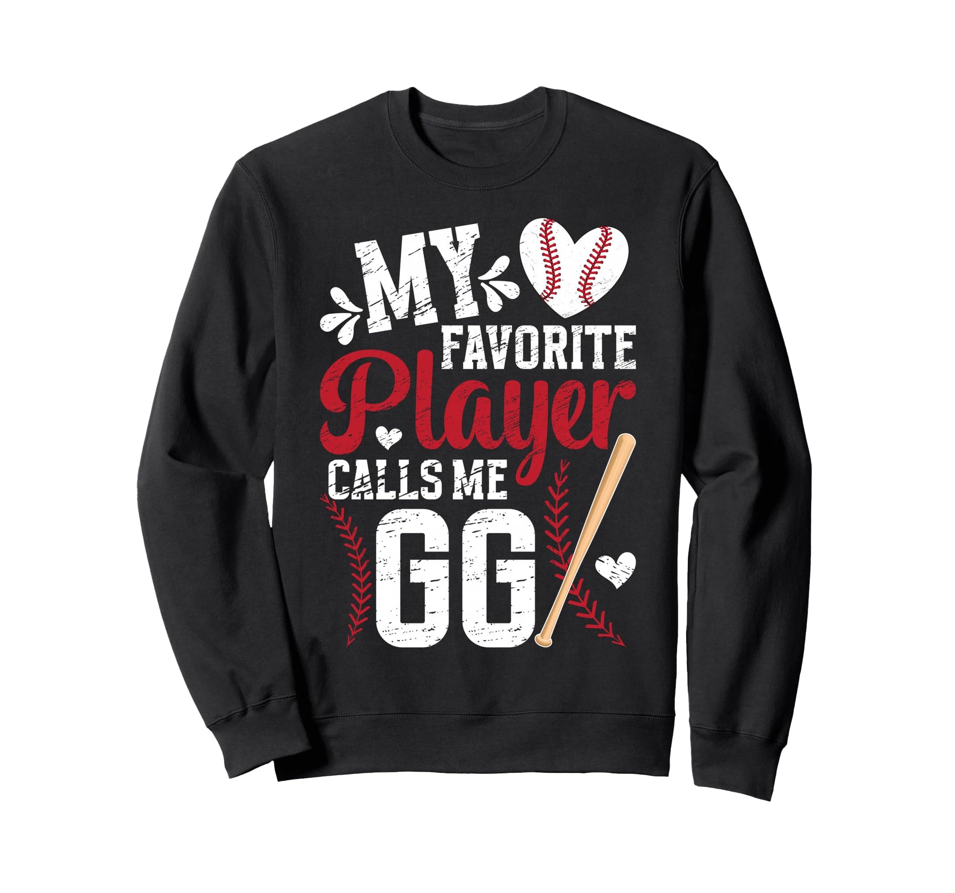 My Favorite Baseball Player Gg Sweatshirt - Graphic Print for Adults - T-Shirt, Sweatshirt, Hoodie