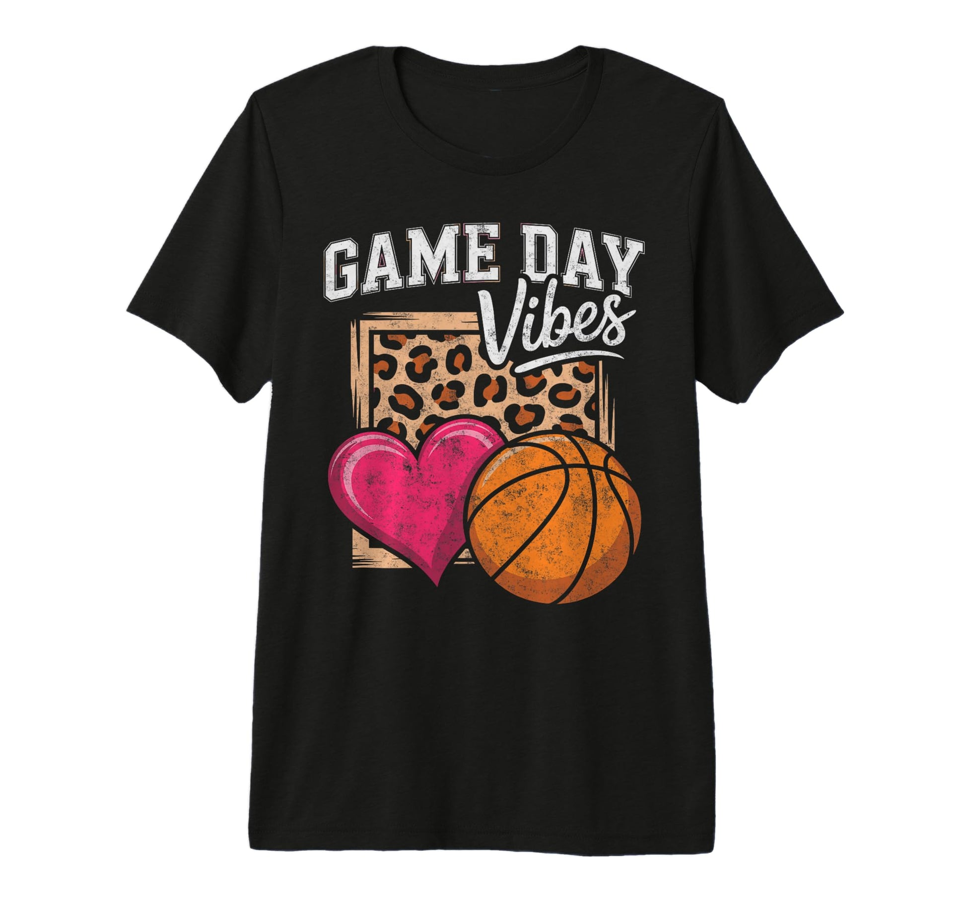 Game Day Vibes Animal Basketball T-Shirt - Minimalist Print Men Women - T-Shirt, Sweatshirt, Hoodie