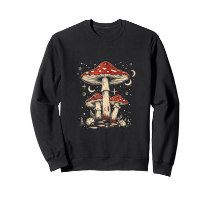 Beautiful Boho Mushroom Toadstool Sweatshirt - Novelty Apparel Unisex - T-Shirt, Sweatshirt, Hoodie