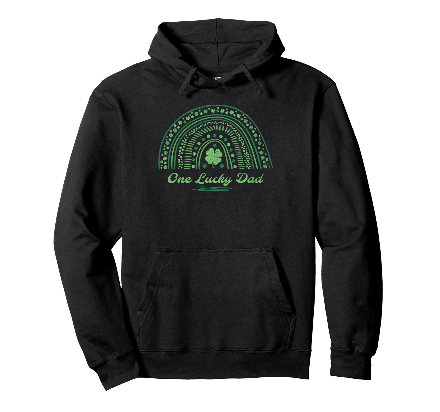 Lucky Dad Saint Patricks Day Father Shamrock Hoodie - Graphic Print Unisex - T-Shirt, Sweatshirt, Hoodie