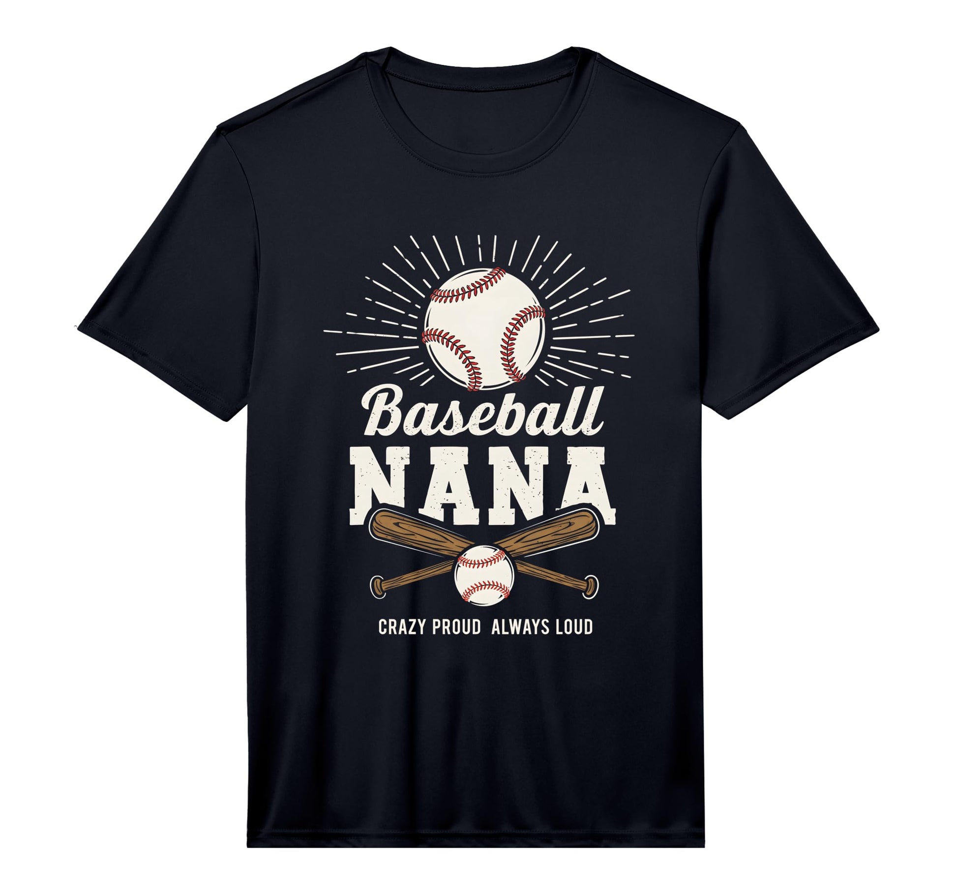 Mens Baseball Nana Proud Grandma T-Shirt - Casual Everyday Wear Men Women - T-Shirt, Sweatshirt, Hoodie