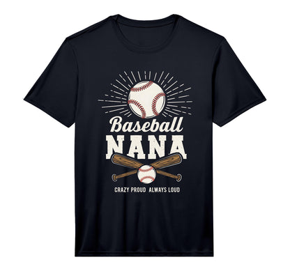 Mens Baseball Nana Proud Grandma T-Shirt - Casual Everyday Wear Men Women - T-Shirt, Sweatshirt, Hoodie