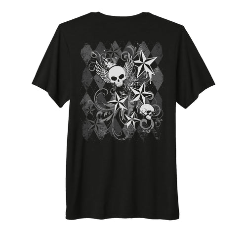 Y2K Grunge Skull Wings 2000S 90S Emo T-Shirt - Novelty Apparel Unisex - T-Shirt, Sweatshirt, Hoodie