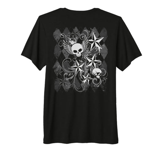Y2K Grunge Skull Wings 2000S 90S Emo T-Shirt - Novelty Apparel Unisex - T-Shirt, Sweatshirt, Hoodie