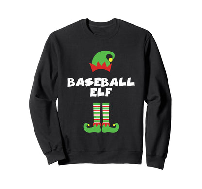 Baseball Elf Matching Group Family Sweatshirt - Graphic Print Unisex - T-Shirt, Sweatshirt, Hoodie