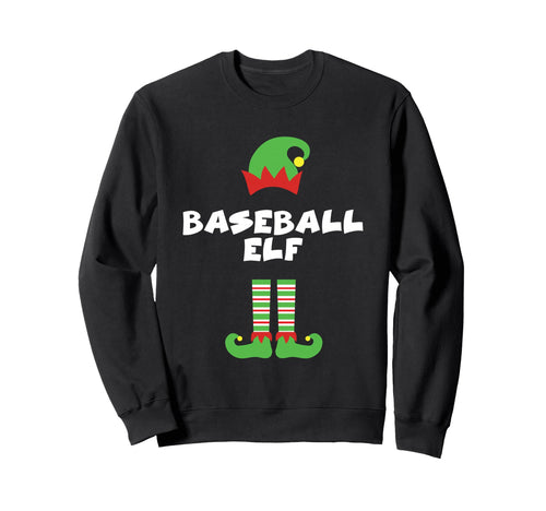 Baseball Elf Matching Group Family Sweatshirt - Graphic Print Unisex - T-Shirt, Sweatshirt, Hoodie
