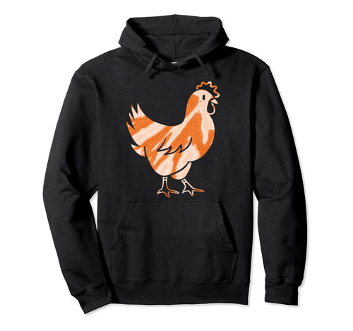 Pet Chicken 1990S Grunge Bleach Hoodie - Fun Novelty Design for Adults - T-Shirt, Sweatshirt, Hoodie