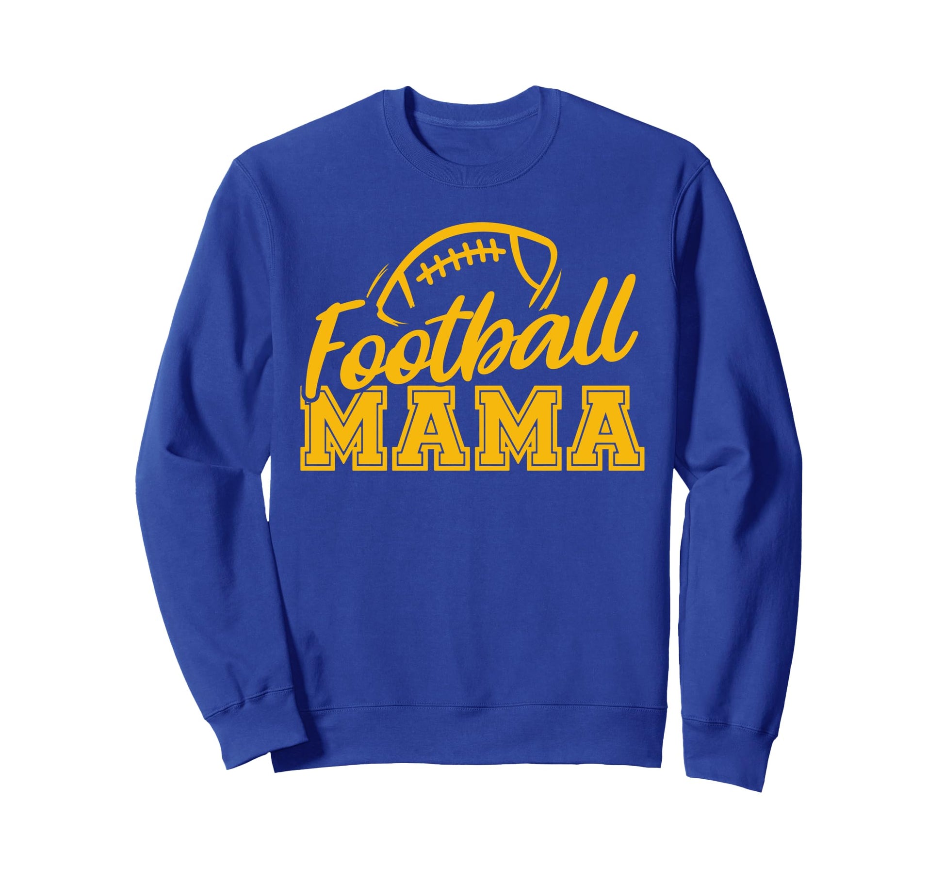 Womens Game Day Blue And Yellow Sweatshirt - Fun Novelty Design for Adults - T-Shirt, Sweatshirt, Hoodie