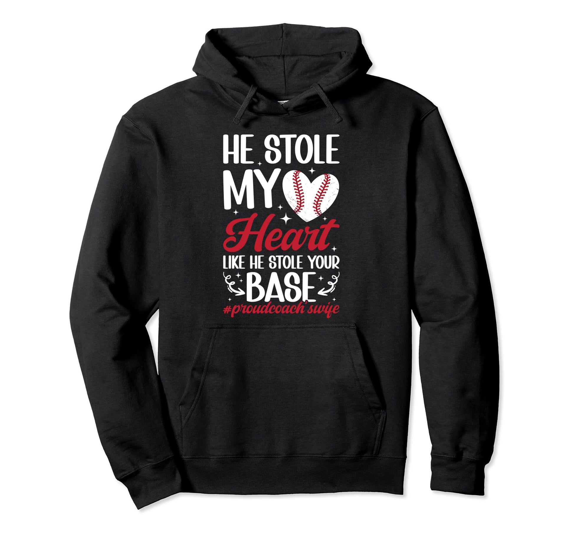 Proud Baseball Coachs Wife Baseball Hoodie - Fun Novelty Design Unisex - T-Shirt, Sweatshirt, Hoodie