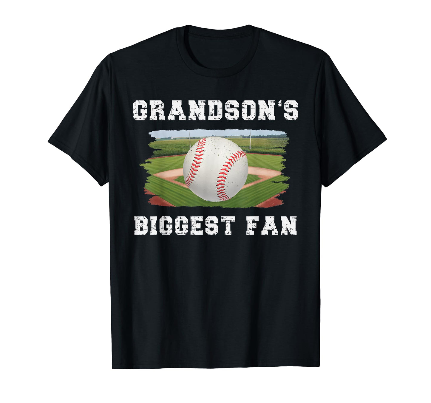 Im My Grandsons Biggest Fan Baseball T-Shirt - Graphic Print Men Women - T-Shirt, Sweatshirt, Hoodie