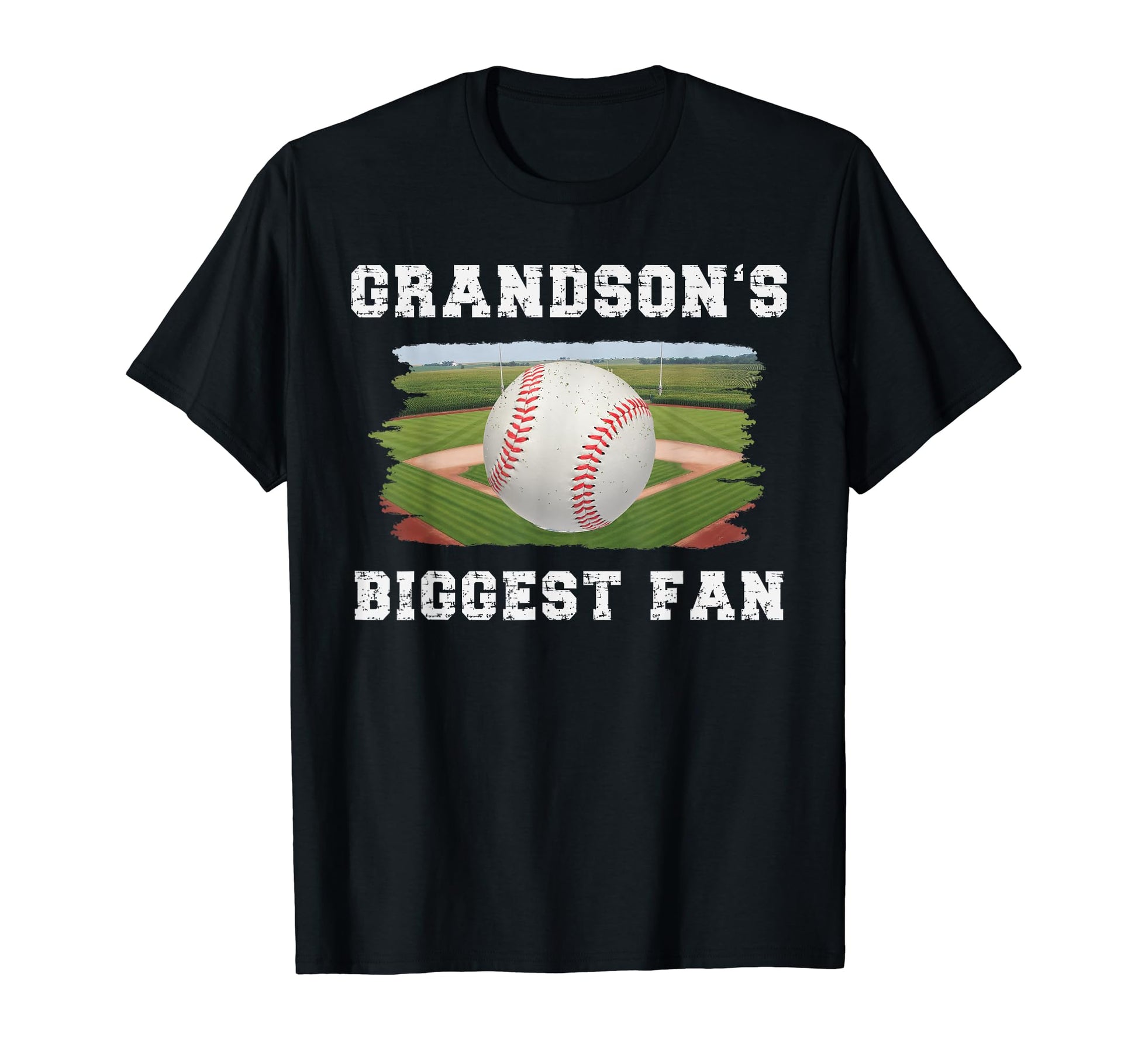 Im My Grandsons Biggest Fan Baseball T-Shirt - Graphic Print Men Women - T-Shirt, Sweatshirt, Hoodie