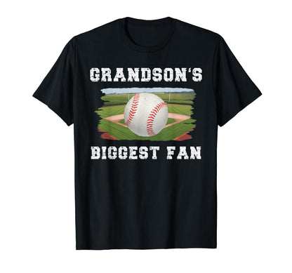 Im My Grandsons Biggest Fan Baseball T-Shirt - Graphic Print Men Women - T-Shirt, Sweatshirt, Hoodie