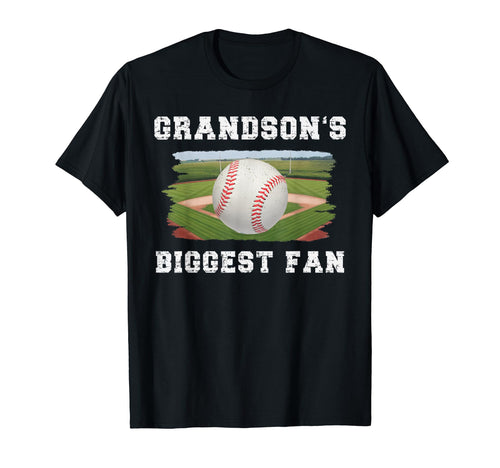 Im My Grandsons Biggest Fan Baseball T-Shirt - Graphic Print Men Women - T-Shirt, Sweatshirt, Hoodie