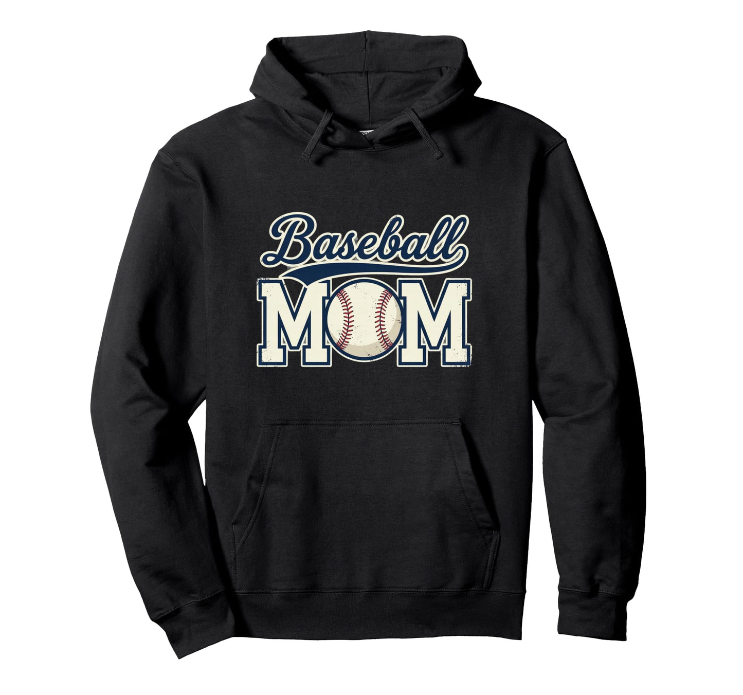 Baseball Mom Heart Travel Ball Hoodie - Casual Everyday Wear Unisex - T-Shirt, Sweatshirt, Hoodie
