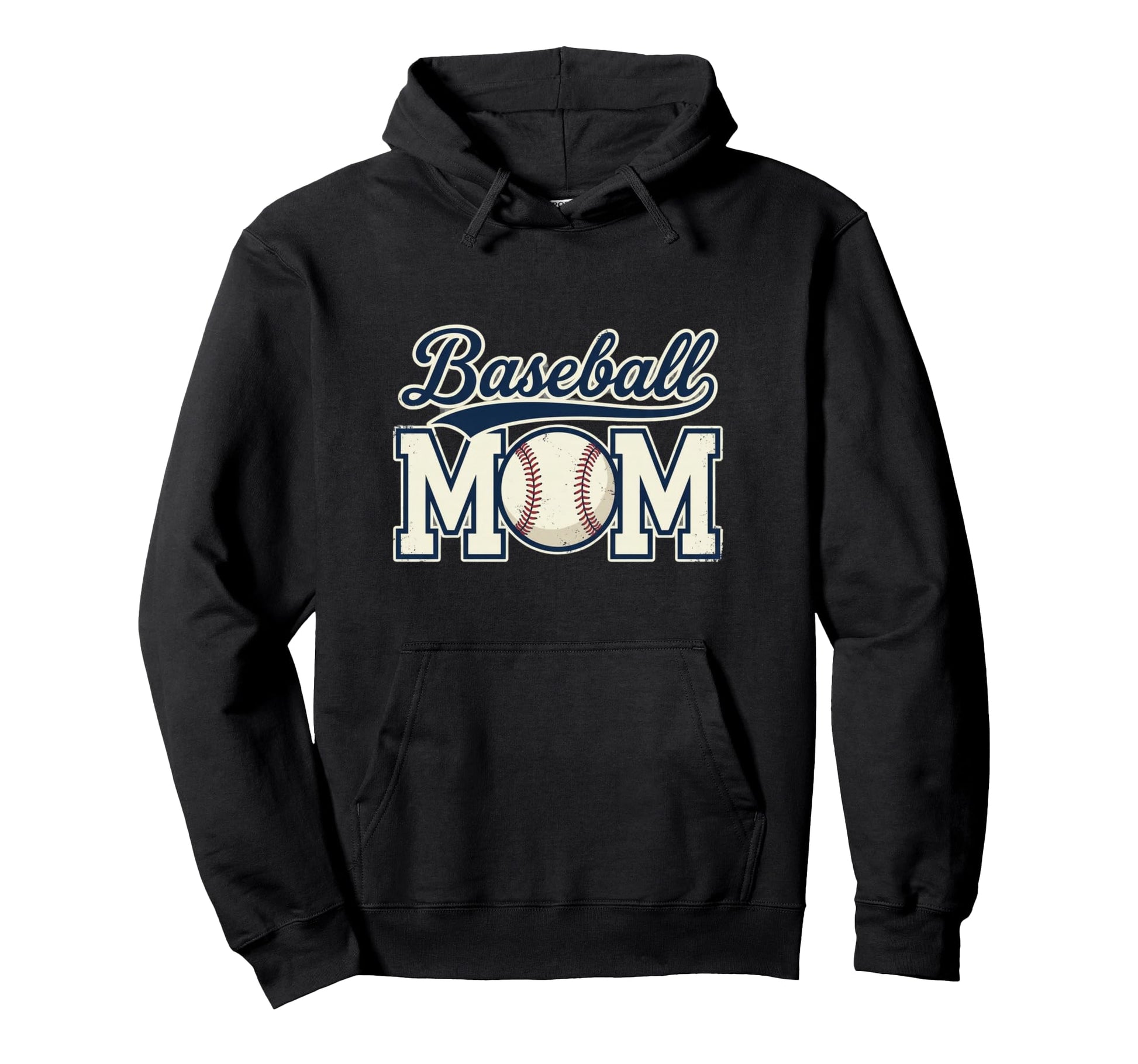 Baseball Mom Heart Travel Ball Hoodie - Casual Everyday Wear Unisex - T-Shirt, Sweatshirt, Hoodie
