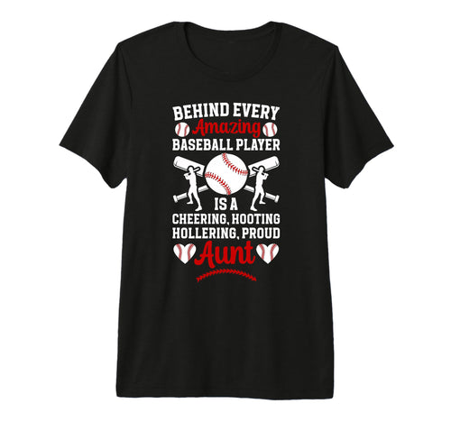 Proud Aunt Baseball Player Aunt T-Shirt - Unique Graphic for Adults - T-Shirt, Sweatshirt, Hoodie