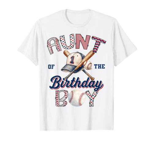 Aunt Birthday Baseball Party Family T-Shirt - Custom Art Print Men Women - T-Shirt, Sweatshirt, Hoodie