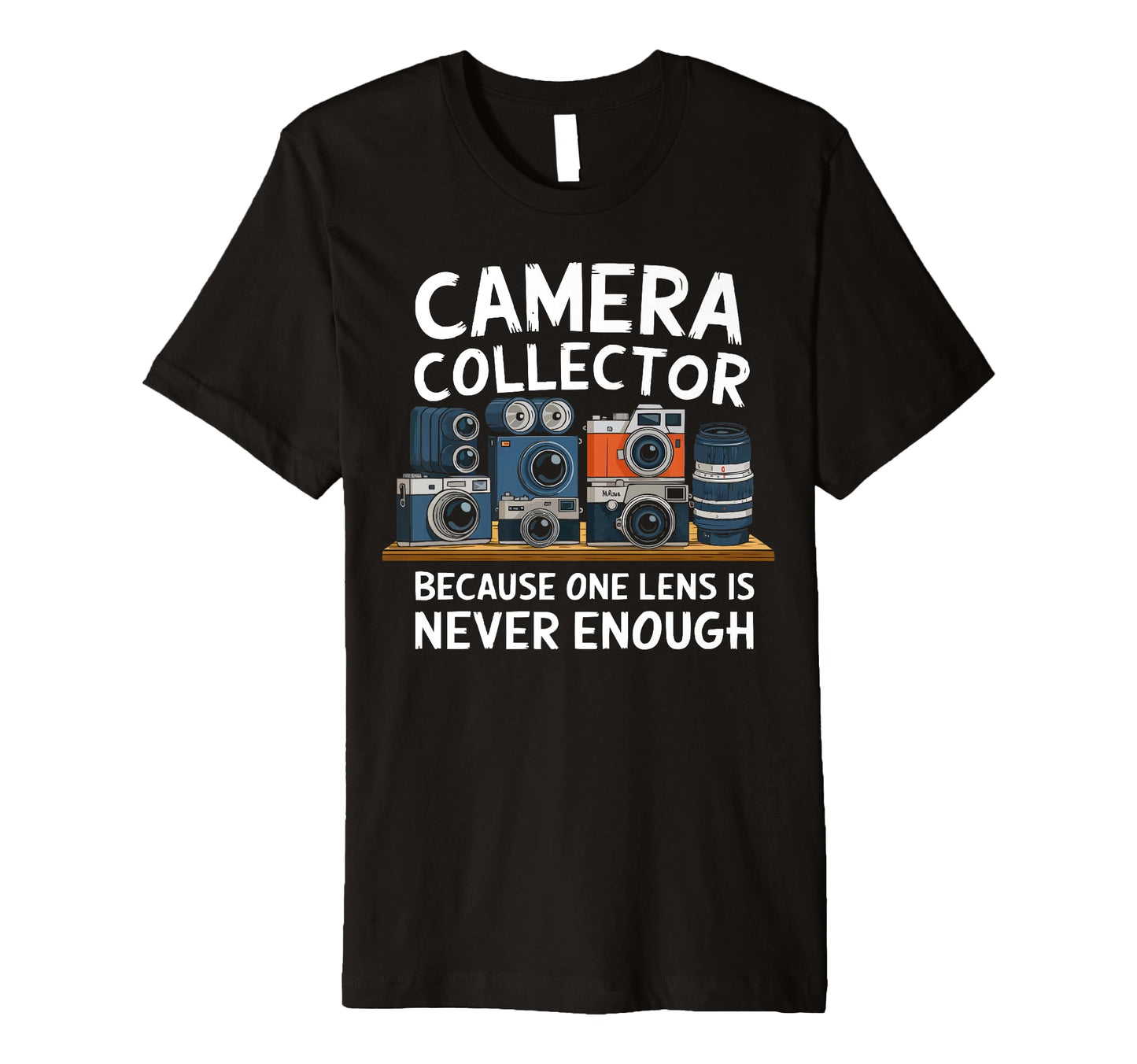 Camera Collector Cameraman T-Shirt - Aesthetic Graphic for Adults - T-Shirt, Sweatshirt, Hoodie