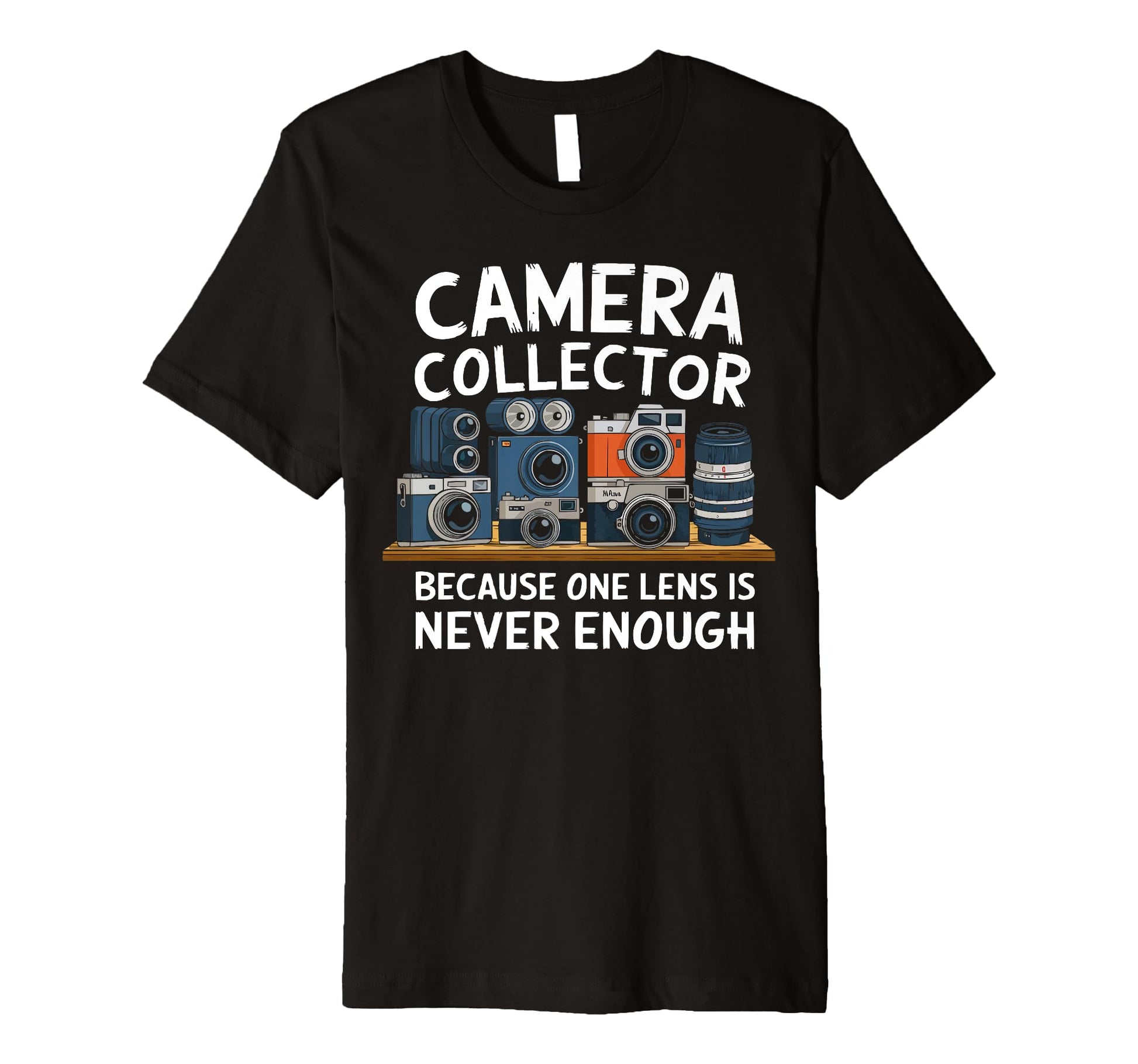 Camera Collector Cameraman T-Shirt - Aesthetic Graphic for Adults - T-Shirt, Sweatshirt, Hoodie