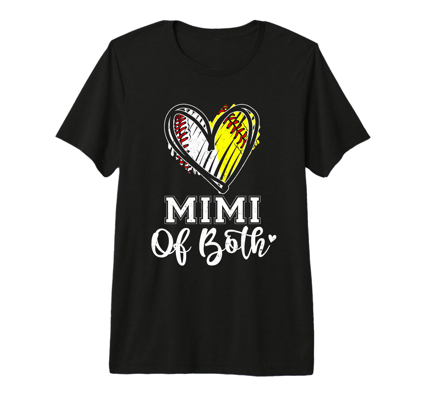 Mimi Both Baseball Softball Grandma T-Shirt - Graphic Print Men Women - T-Shirt, Sweatshirt, Hoodie
