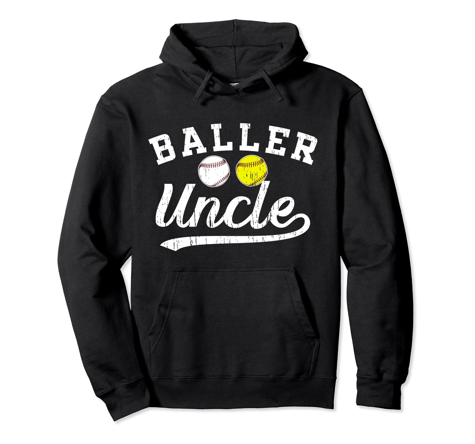 Baller Uncle Proud Baseball Softball Hoodie - Streetwear Style for Adults - T-Shirt, Sweatshirt, Hoodie