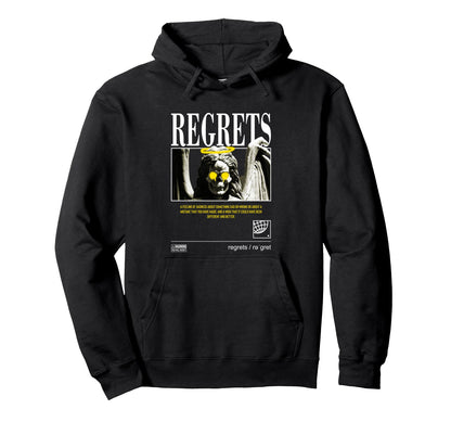 Regrets Graffiti Angel Aesthetic Edgy Hoodie - Custom Art Print Men Women - T-Shirt, Sweatshirt, Hoodie