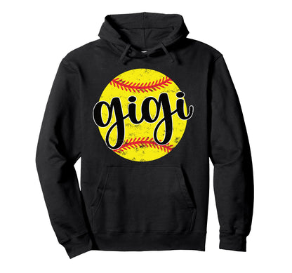 Softball Gigi Baseball Lover Proud Hoodie - Minimalist Print Men Women - T-Shirt, Sweatshirt, Hoodie