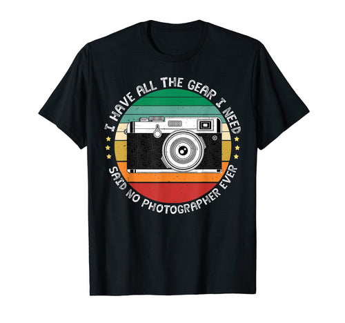 Camera Photographer Photography Lover Gift T-Shirt - Novelty Apparel Unisex - T-Shirt, Sweatshirt, Hoodie