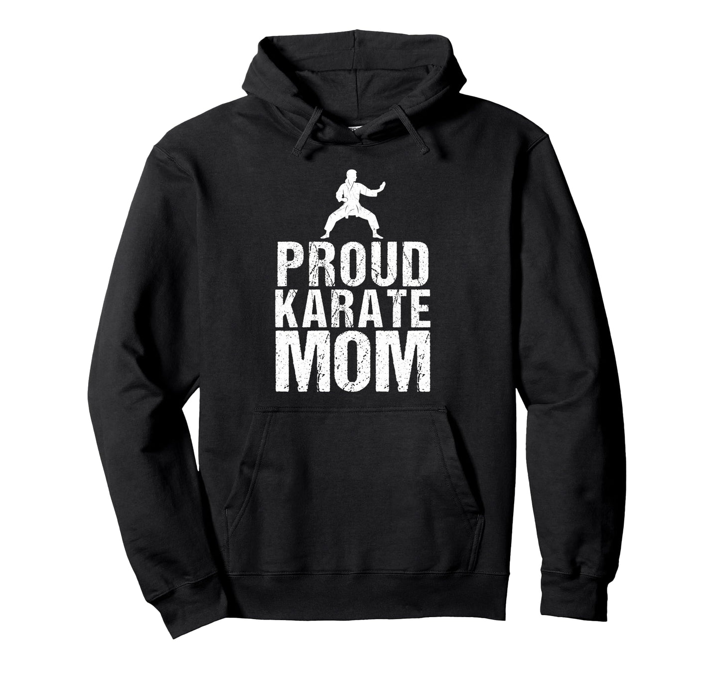 Proud Karate Mom Game Day Sports Hoodie - Custom Art Print for Adults - T-Shirt, Sweatshirt, Hoodie