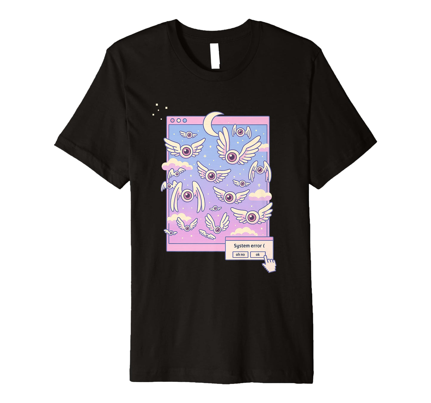 Weirdcore Winged Eyes Pastel Dreamcore T-Shirt - Novelty Apparel Unisex - T-Shirt, Sweatshirt, Hoodie