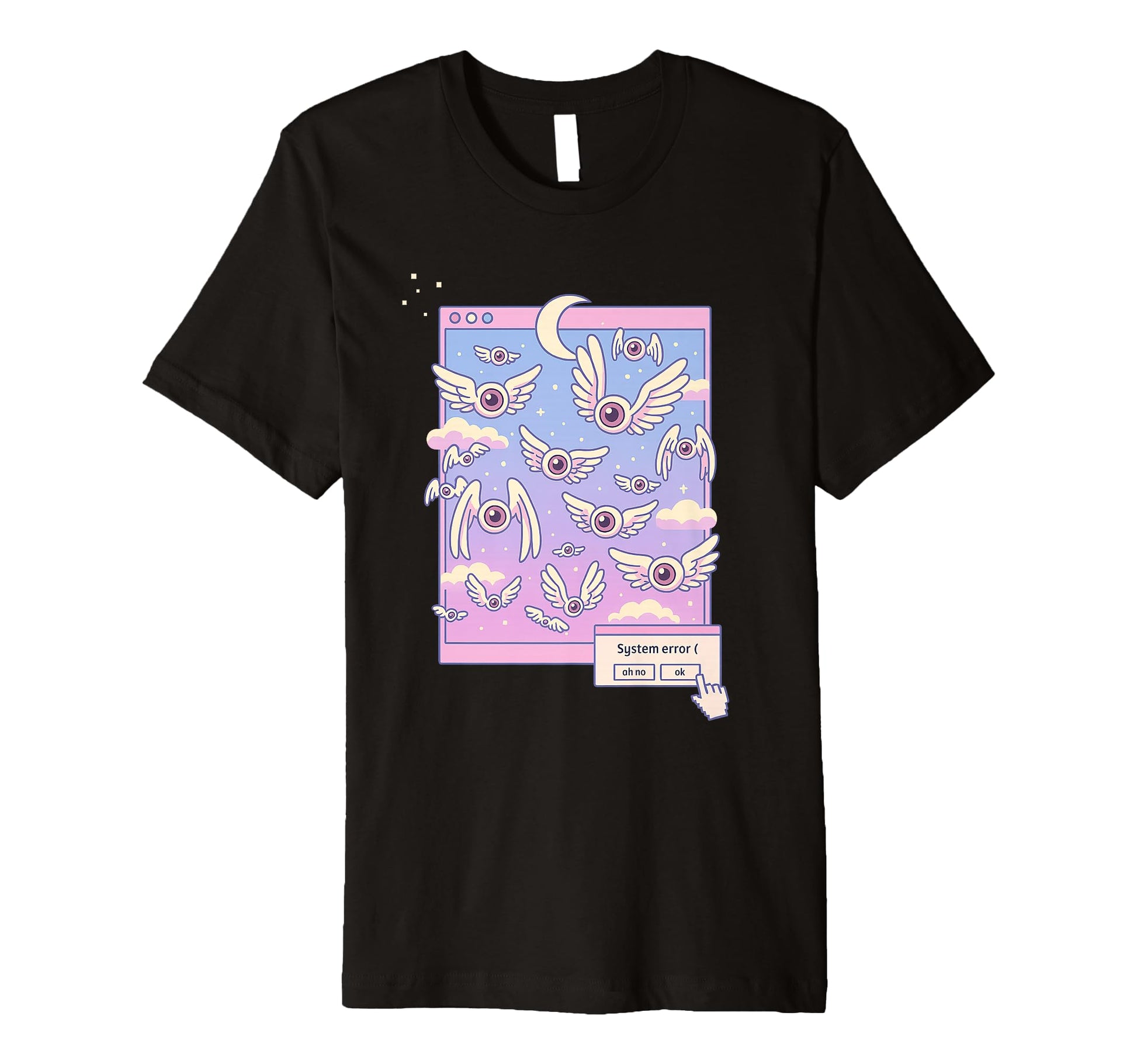 Weirdcore Winged Eyes Pastel Dreamcore T-Shirt - Novelty Apparel Unisex - T-Shirt, Sweatshirt, Hoodie