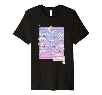Weirdcore Winged Eyes Pastel Dreamcore T-Shirt - Novelty Apparel Unisex - T-Shirt, Sweatshirt, Hoodie