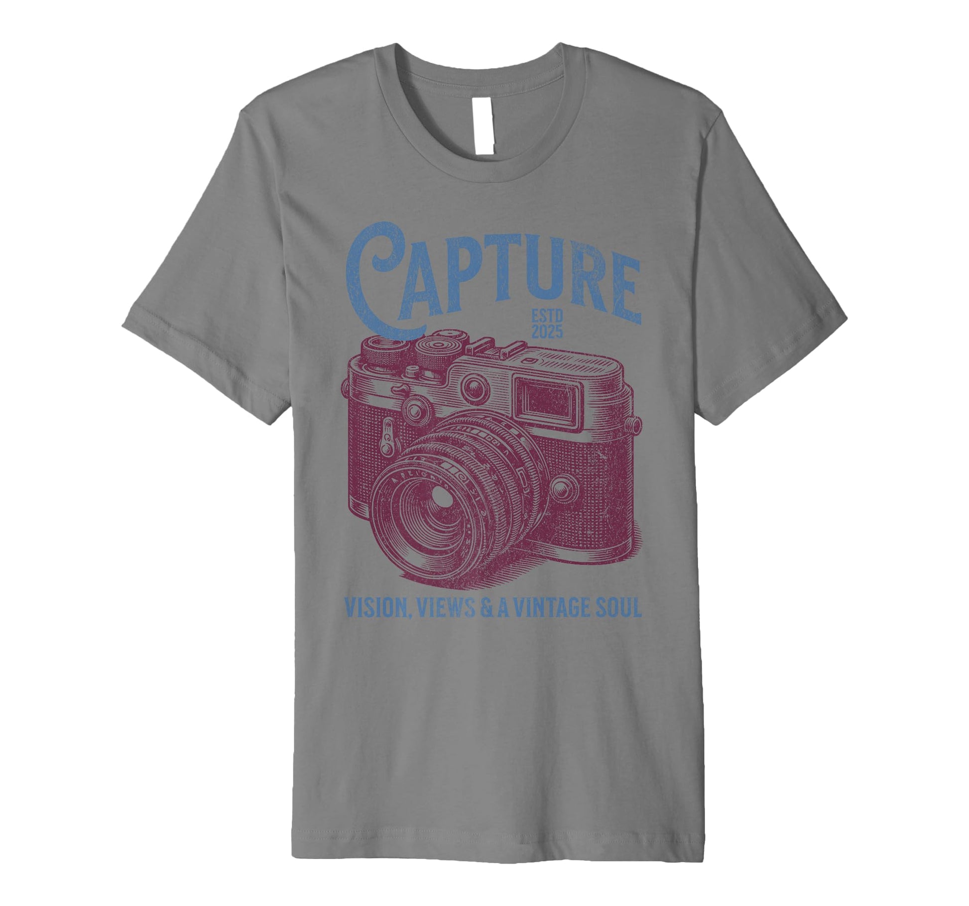Capture Vision Views Camera Mens T-Shirt - Casual Everyday Wear for Adults - T-Shirt, Sweatshirt, Hoodie