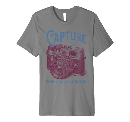 Capture Vision Views Camera Mens T-Shirt - Casual Everyday Wear for Adults - T-Shirt, Sweatshirt, Hoodie