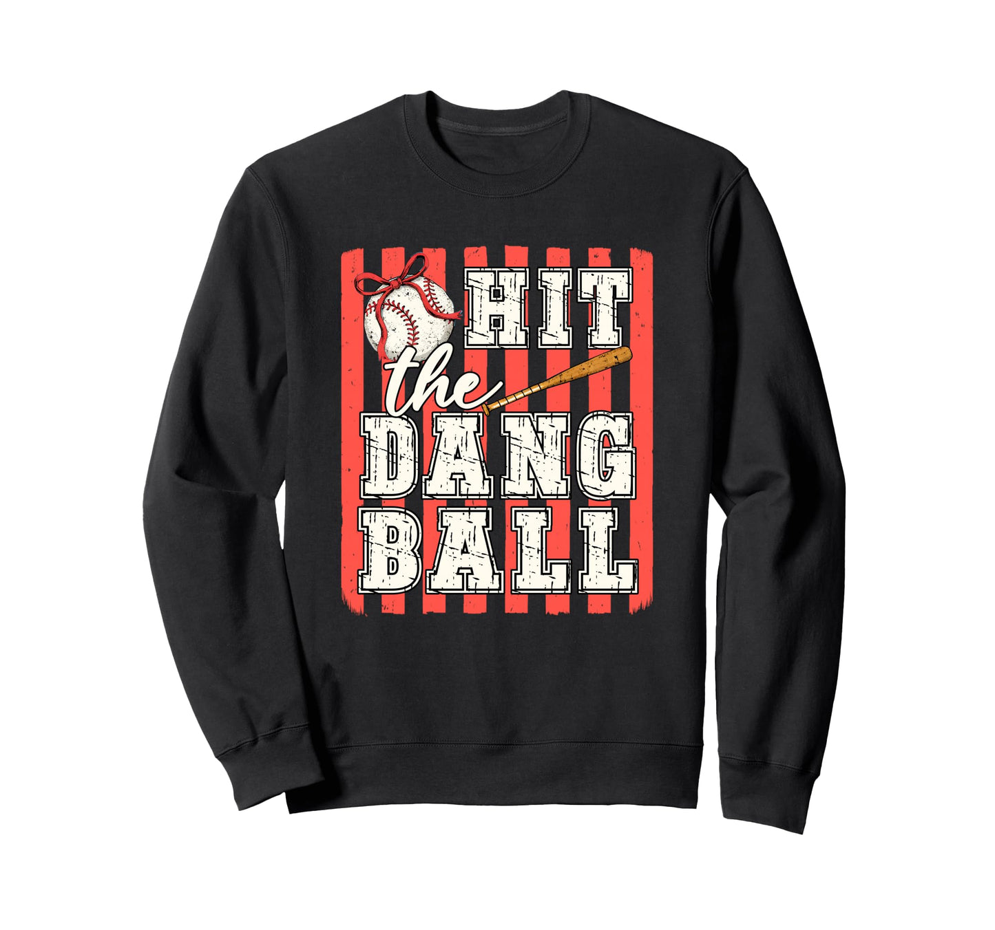 Baseball Mom Coquette Bow Game Day Sweatshirt - Custom Art Print Men Women - T-Shirt, Sweatshirt, Hoodie