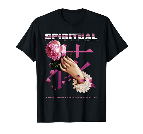 Spiritual Flower Soul Aesthetic Edgy T-Shirt - Minimalist Print for Adults - T-Shirt, Sweatshirt, Hoodie