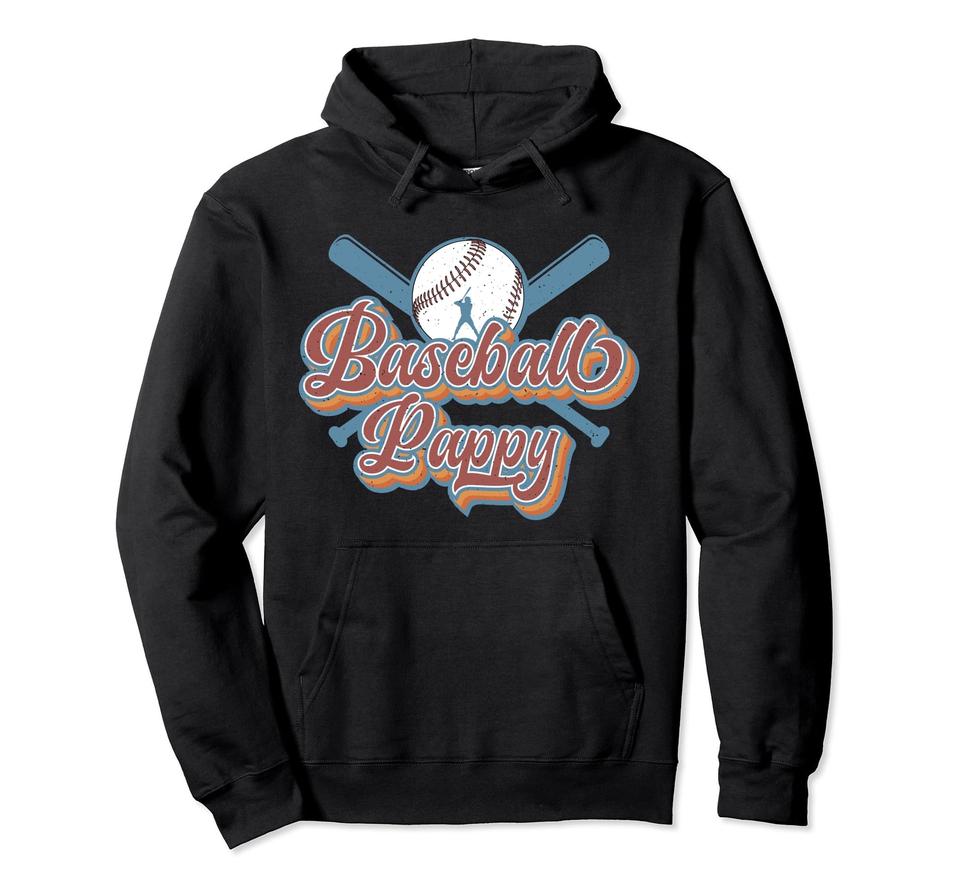 Baseball Pappy Grandpa Pappy Baseball Hoodie - Unique Graphic Men Women - T-Shirt, Sweatshirt, Hoodie