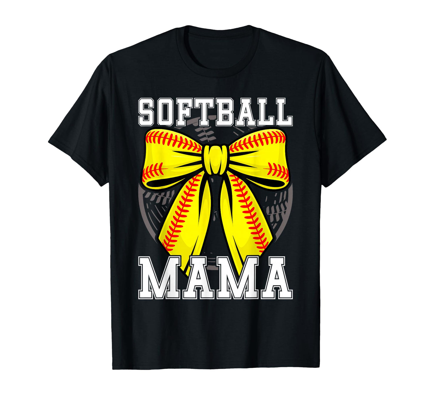 Softball Coquette Bow Softball Mom T-Shirt - Streetwear Style for Adults - T-Shirt, Sweatshirt, Hoodie