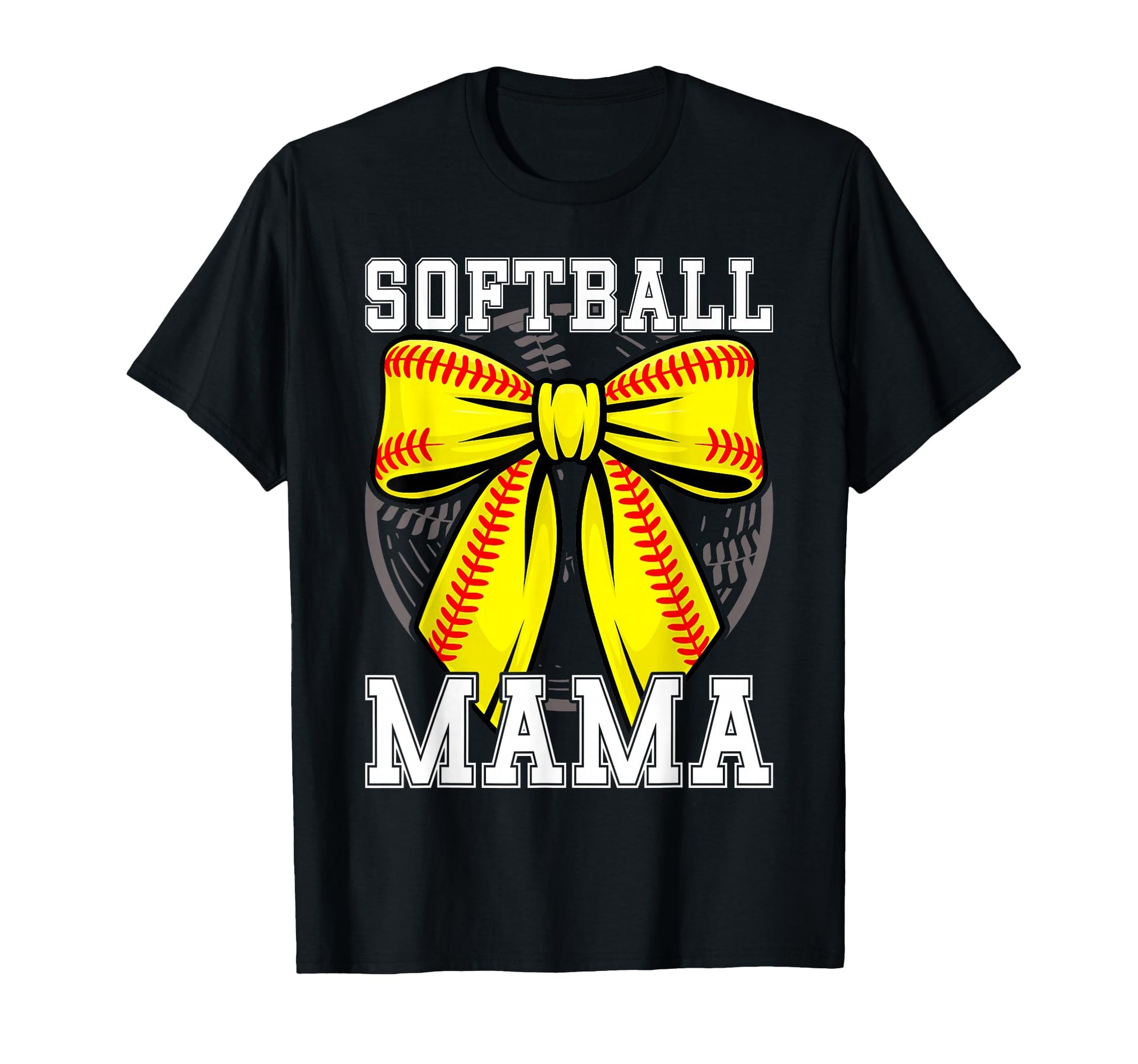 Softball Coquette Bow Softball Mom T-Shirt - Streetwear Style for Adults - T-Shirt, Sweatshirt, Hoodie